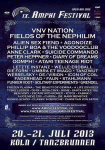 Flyer des Amphi Festivals